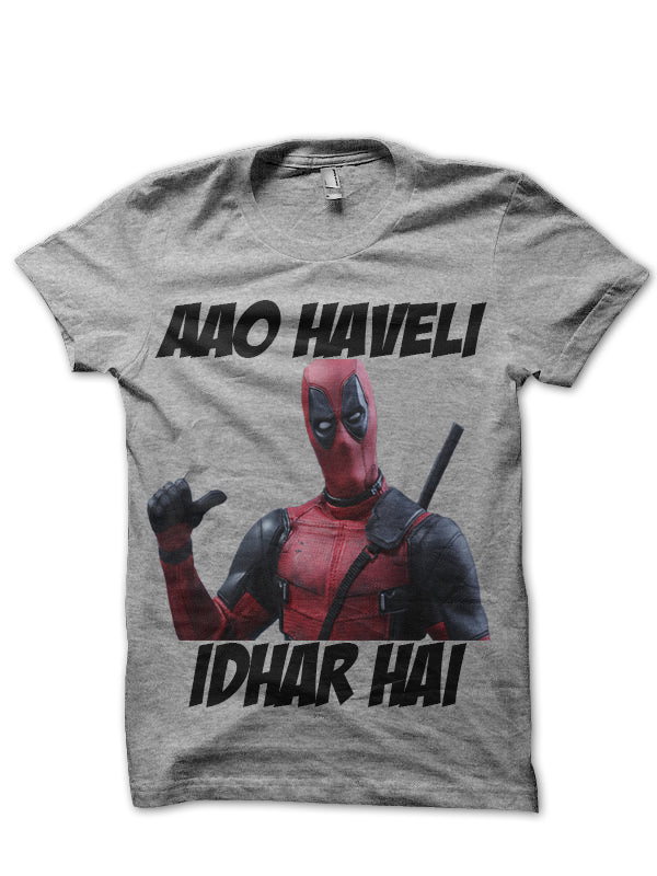 Aao Kabhi Haveli Pe Deadpool T-Shirt Hoodie, Sweatshirt | PureTeeCo.com