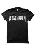 Abandon Half Sleeve Black T-Shirt Hoodie, Sweatshirt | PureTeeCo.com