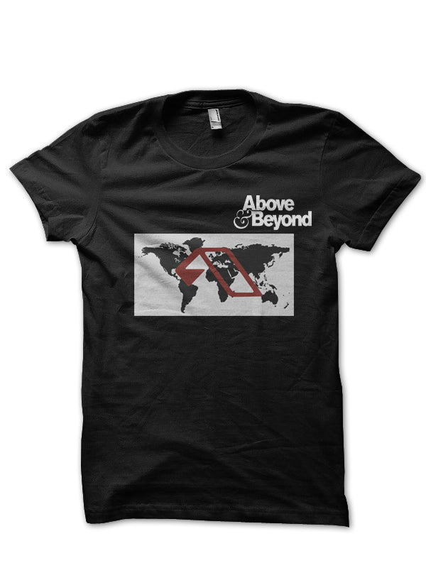 Above & Beyond Black T-Shirt Hoodie, Sweatshirt | PureTeeCo.com