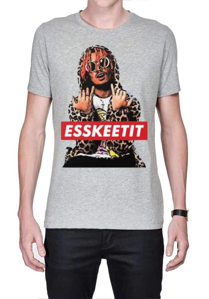 Lil Pump Grey T-Shirt Hoodie, Sweatshirt | PureTeeCo.com