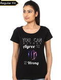 Agree With Me Black Top T-Shirts, Hoodie, Sweatshirt | PureTeeCo.com