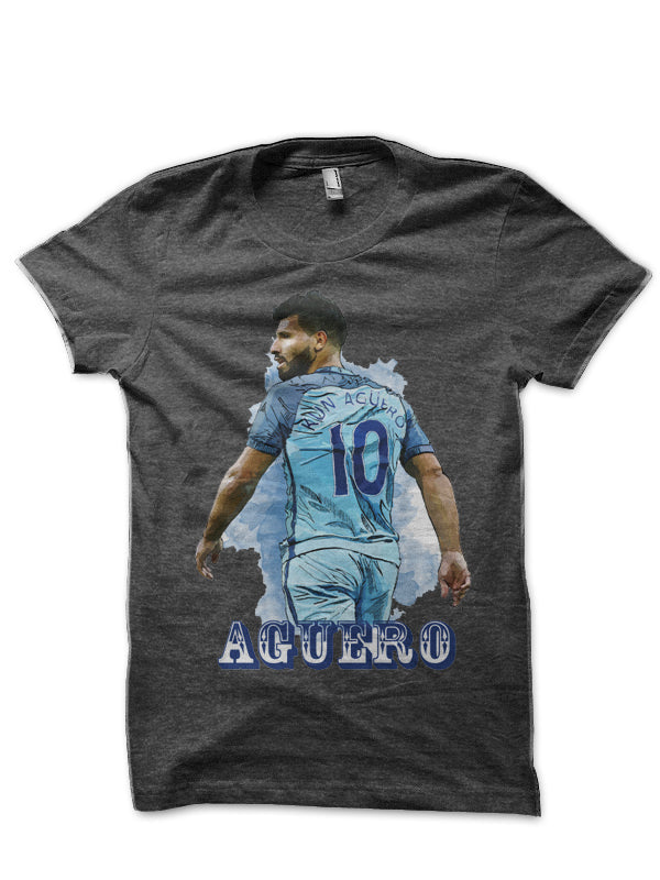 Sergio Kun Aguero T-Shirt Hoodie, Sweatshirt | PureTeeCo.com