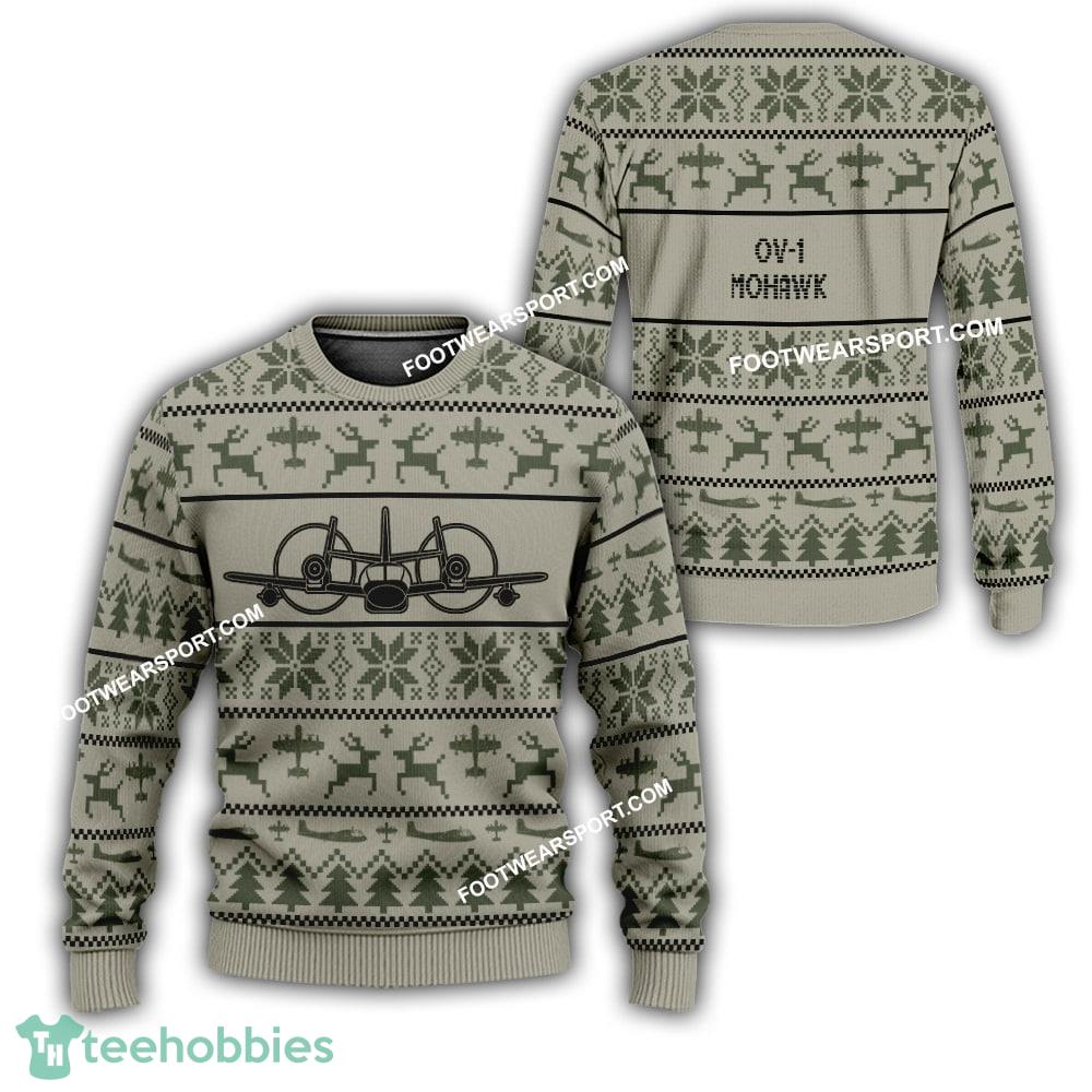 Aircraft Veteran OV-1 Mohawk OV1 Ugly Christmas Sweater Gift Holidays