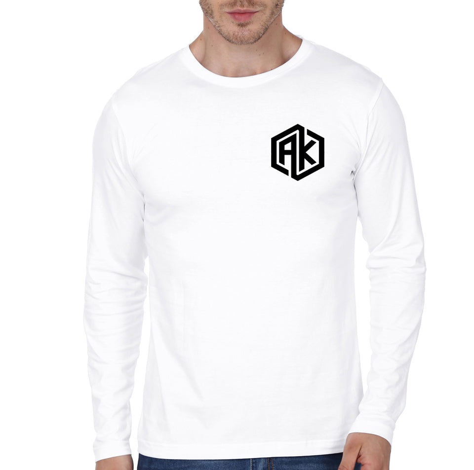 Ak White Full Sleeve T-Shirt Hoodie, Sweatshirt | PureTeeCo.com