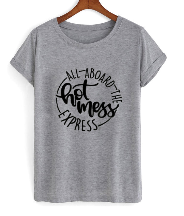 all aboard the hot mess express t-shirt Hoodie, Sweatshirt | PureTeeCo.com