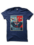 SMILE Navy Blue T-Shirt Hoodie, Sweatshirt | PureTeeCo.com