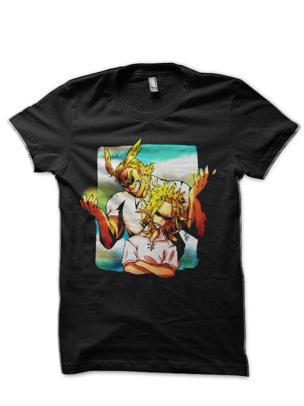 All Might Faces Black  T-Shirt Hoodie, Sweatshirt | PureTeeCo.com