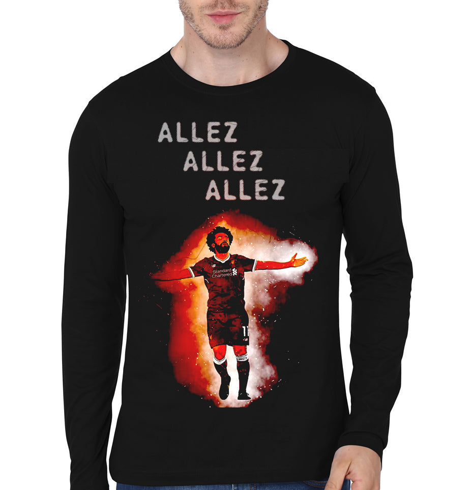 Allez Black Full Sleeve T-Shirt Hoodie, Sweatshirt | PureTeeCo.com