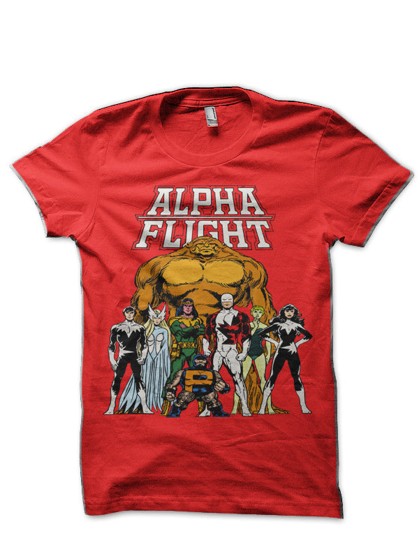 Alpha Fight Red T-Shirt Hoodie, Sweatshirt | PureTeeCo.com