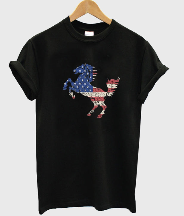 american flag horse t-shirt Hoodie, Sweatshirt | PureTeeCo.com