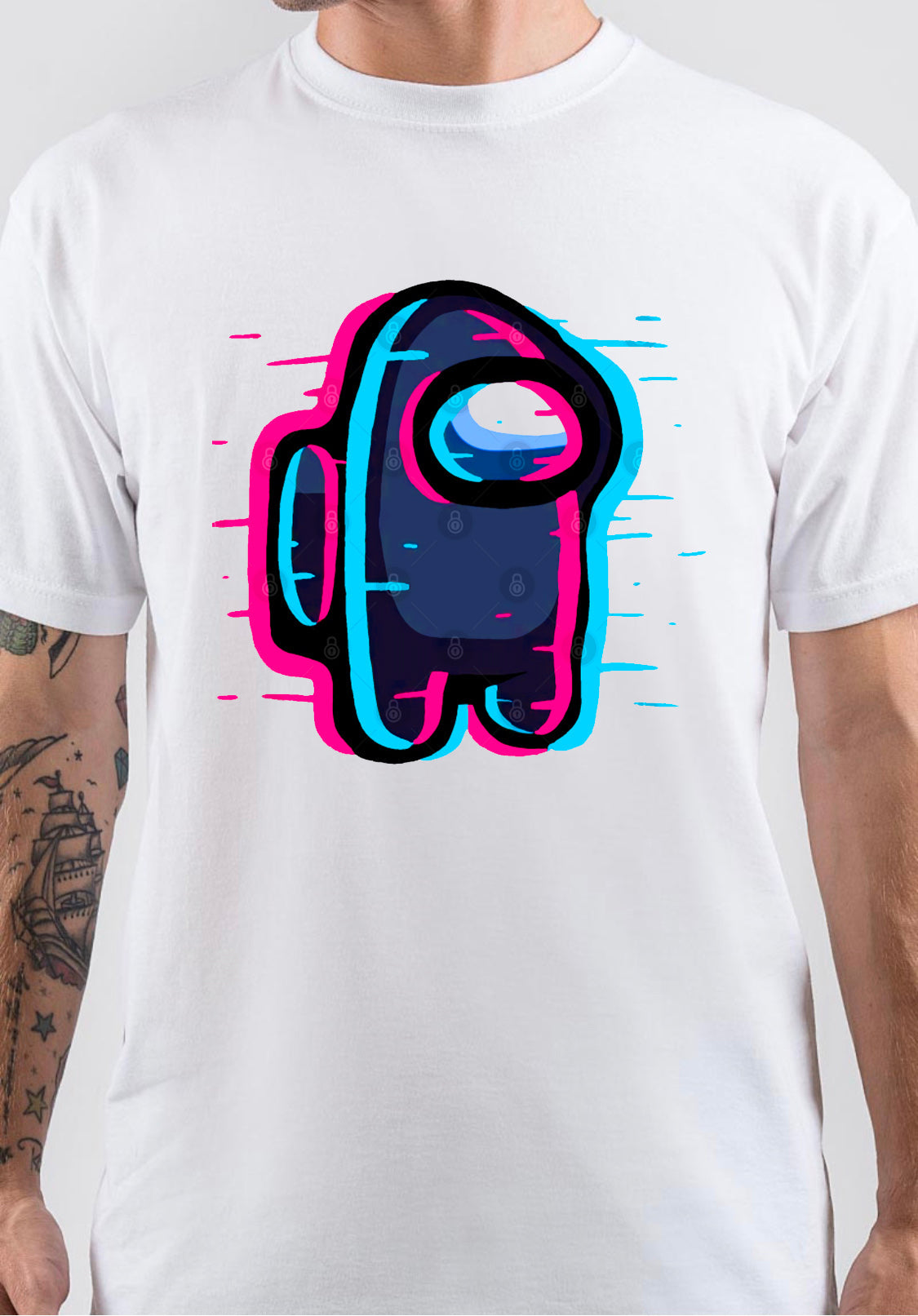 Among Us Half Sleeve White T-Shirt Hoodie, Sweatshirt | PureTeeCo.com