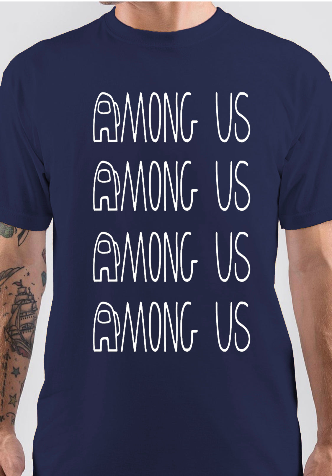 Among Us Half Sleeve T-Shirt Hoodie, Sweatshirt | PureTeeCo.com