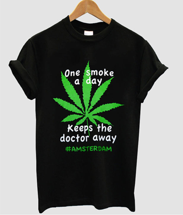 amsterdam one smoke a day t-shirt Hoodie, Sweatshirt | PureTeeCo.com