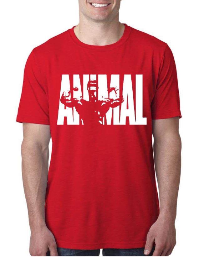 Animal Bodybuilding Red T-Shirt Hoodie, Sweatshirt | PureTeeCo.com
