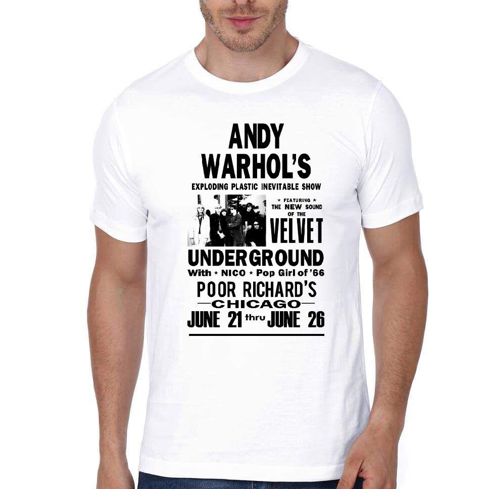 Andy Warholâ€™s Velvet Underground White T-Shirt Hoodie, Sweatshirt | PureTeeCo.com