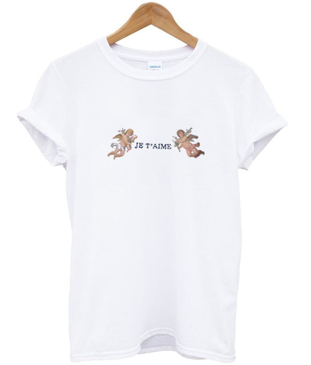 angel je t’aime t-shirt Hoodie, Sweatshirt | PureTeeCo.com