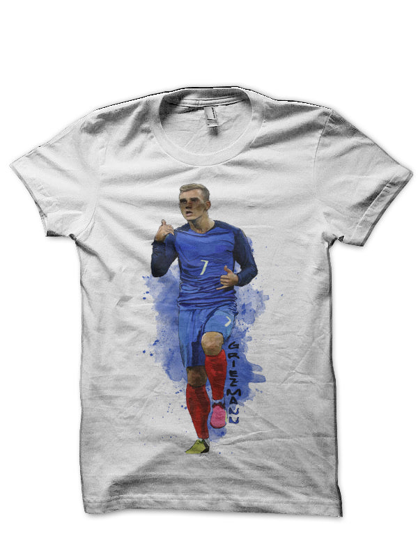 Antoine Griezmann White T-Shirt Hoodie, Sweatshirt | PureTeeCo.com