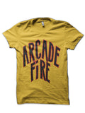Arcade Fire Yellow T-Shirt Hoodie, Sweatshirt | PureTeeCo.com