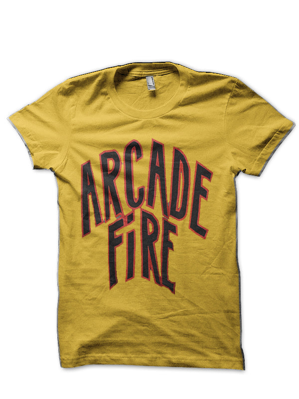 Arcade Fire Yellow T-Shirt Hoodie, Sweatshirt | PureTeeCo.com