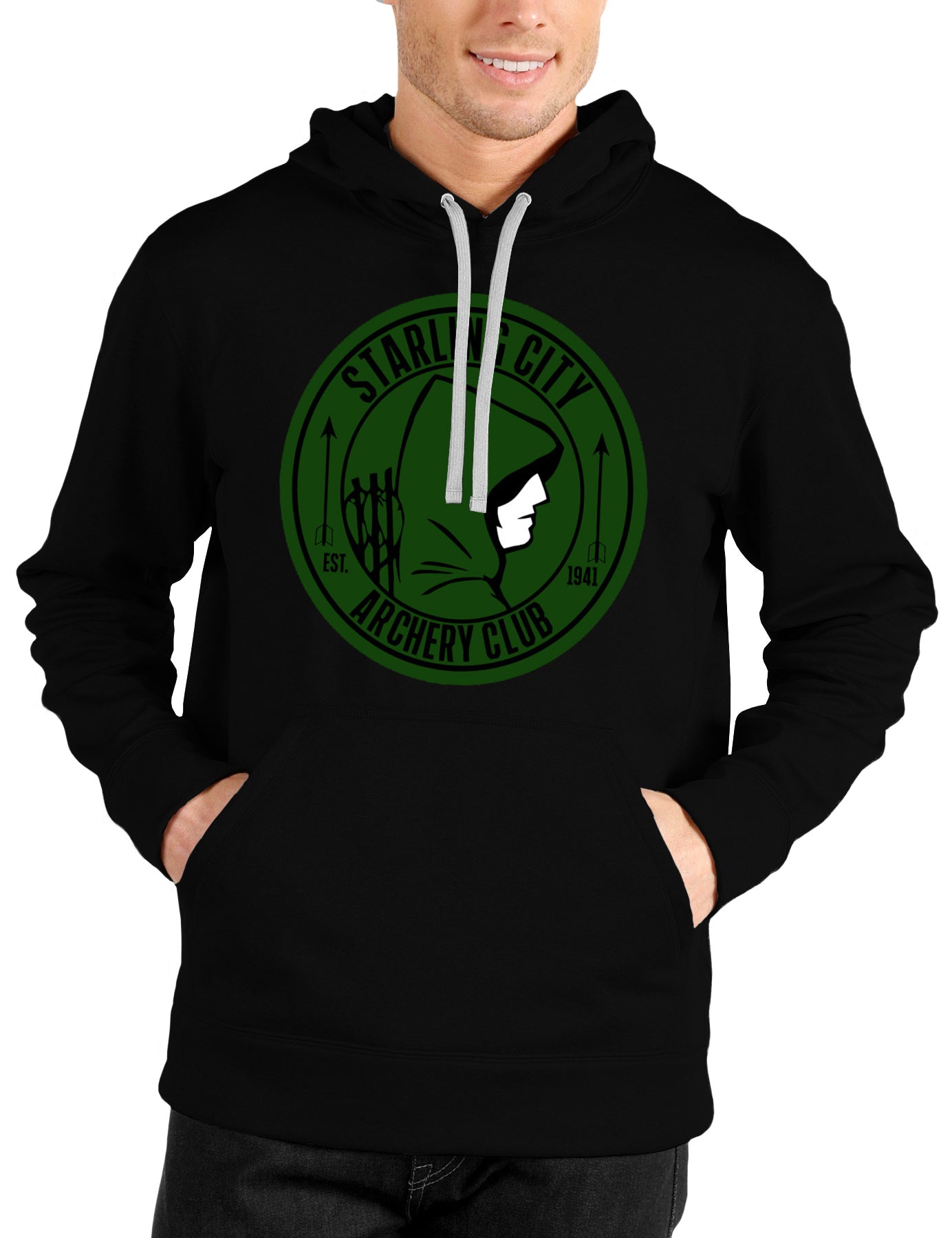 Archery Club Black Hoodie T-Shirts, Sweatshirt | PureTeeCo.com