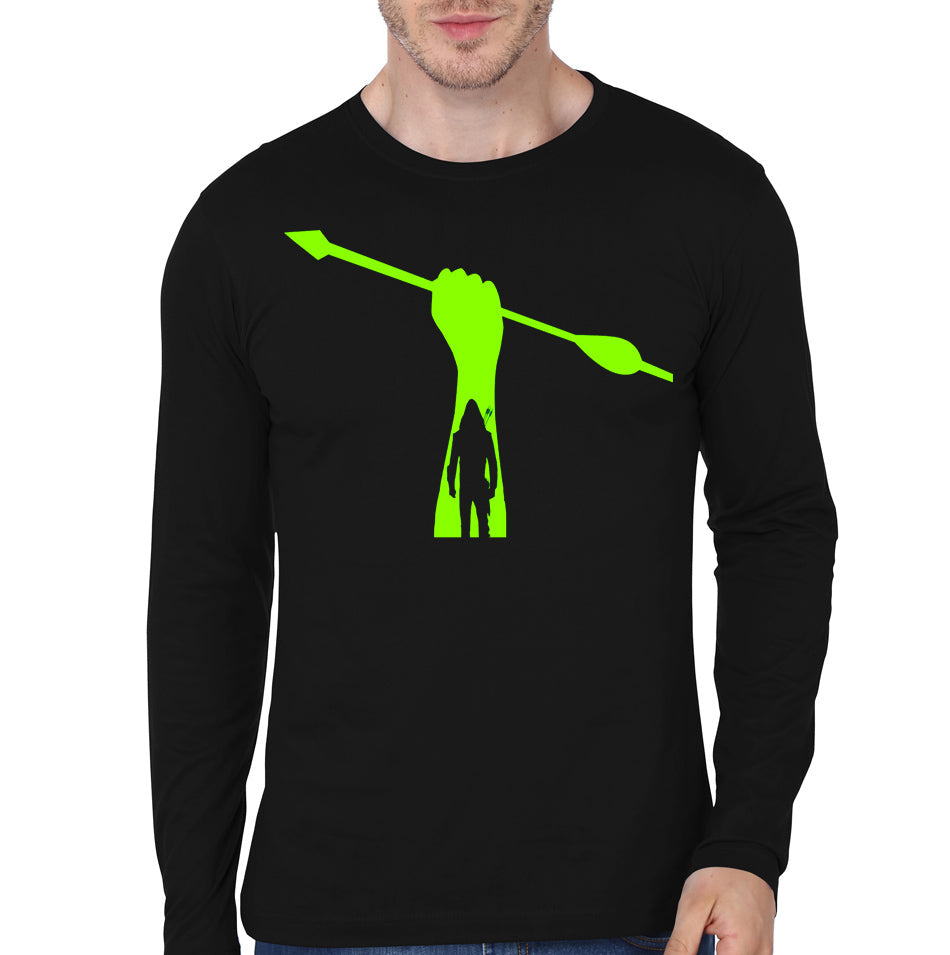 Arrow Black Full Sleeve Tee Hoodie, Sweatshirt | PureTeeCo.com