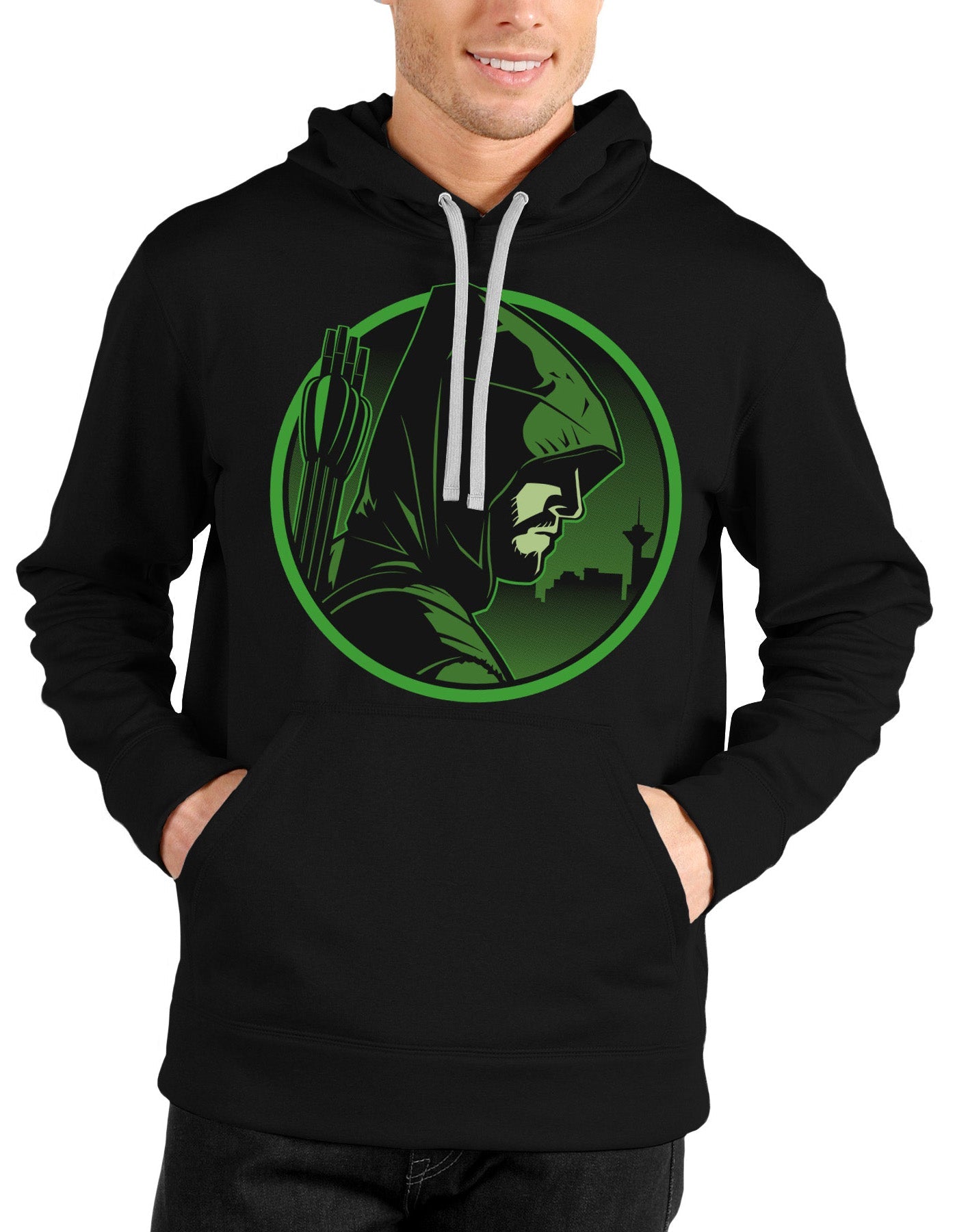 Arrow Black Hoodie T-Shirts, Sweatshirt | PureTeeCo.com