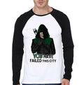 Arrow Raglan Tee Hoodie, Sweatshirt | PureTeeCo.com