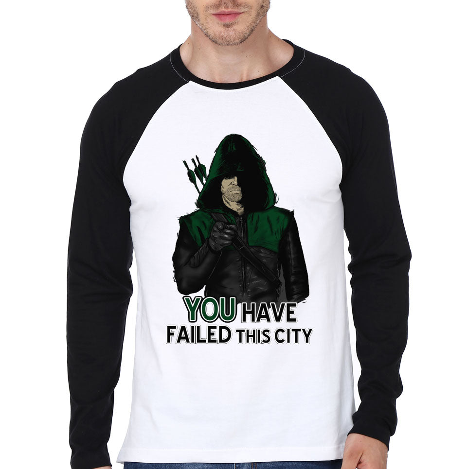 Arrow Raglan Tee Hoodie, Sweatshirt | PureTeeCo.com