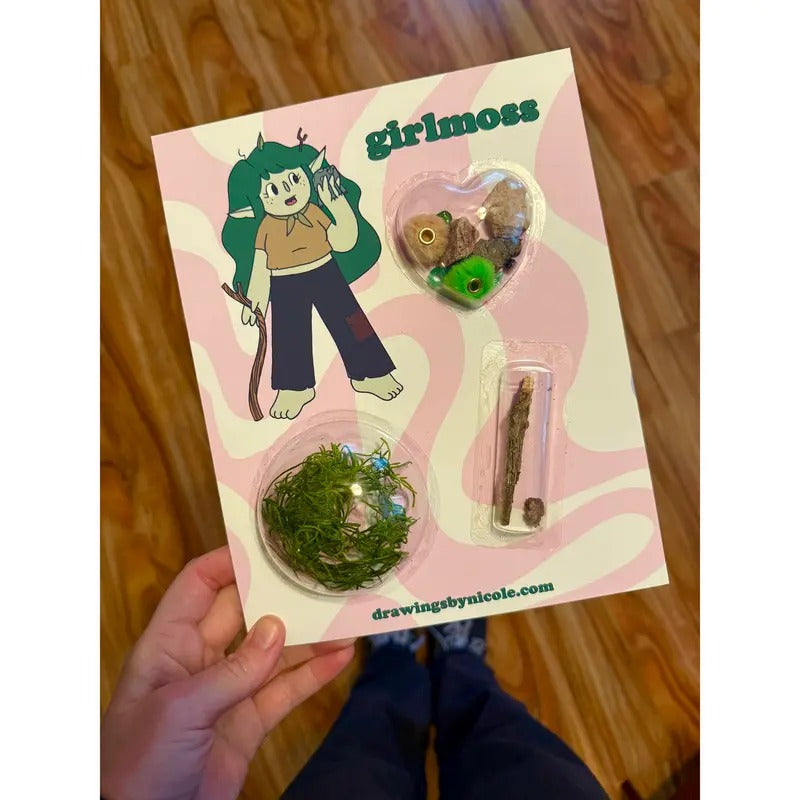 Girlmoss Trinket Set / art piece for display. Handmade by Nicole. Each set is unique. T-Shirts, Hoodie, Sweatshirt