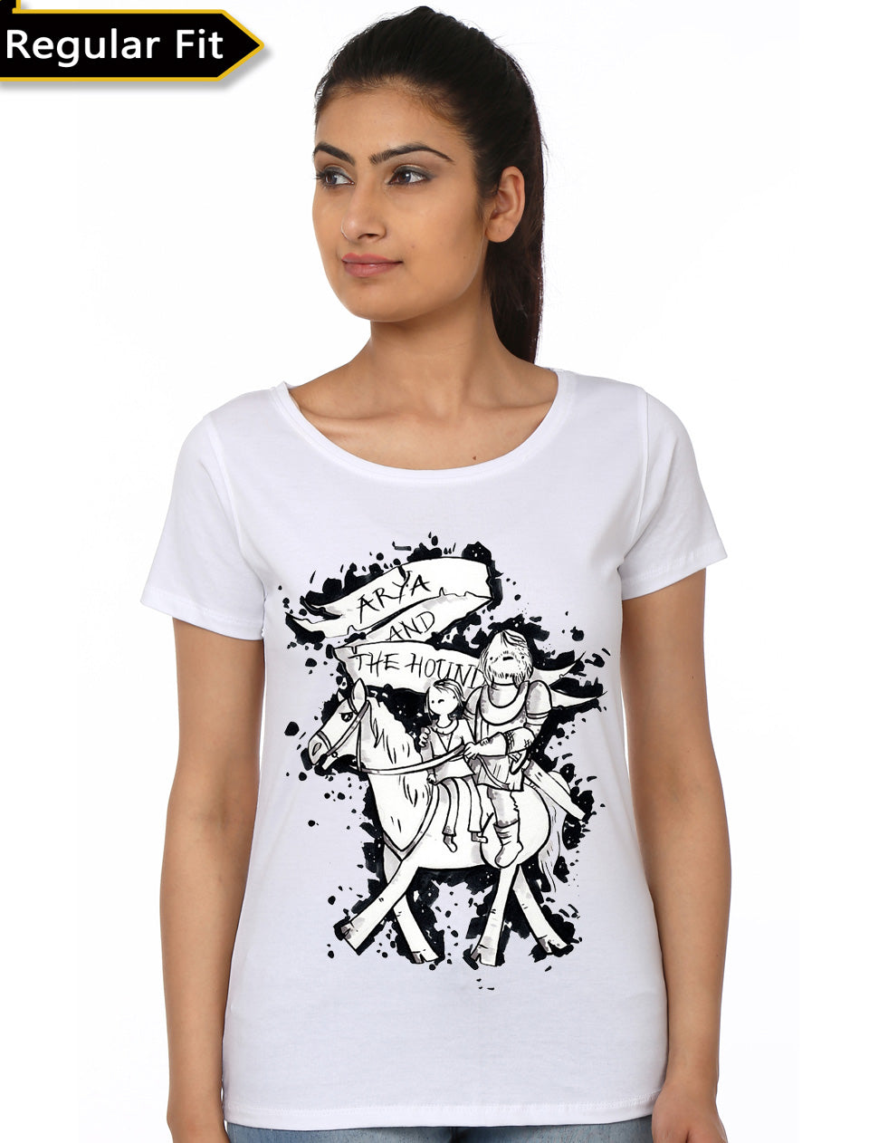 Arya And Hound White Girls T-Shirt Hoodie, Sweatshirt | PureTeeCo.com