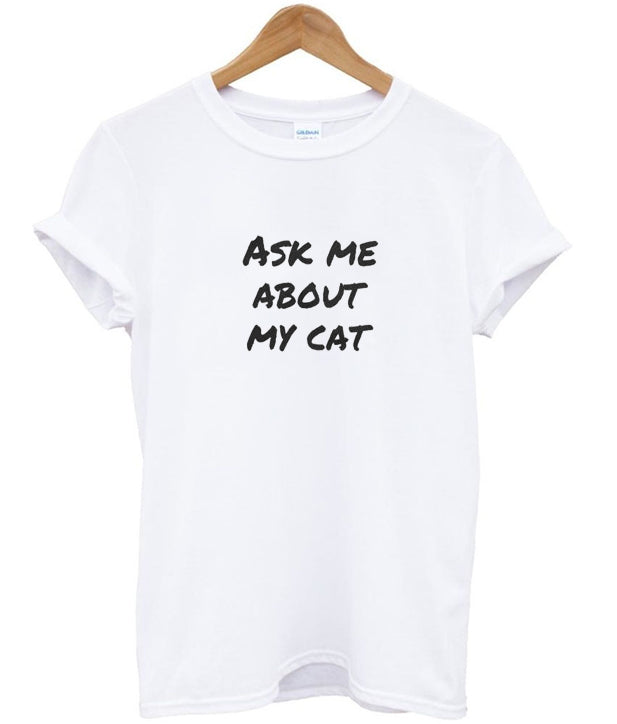 ask me about my cat t-shirt Hoodie, Sweatshirt | PureTeeCo.com