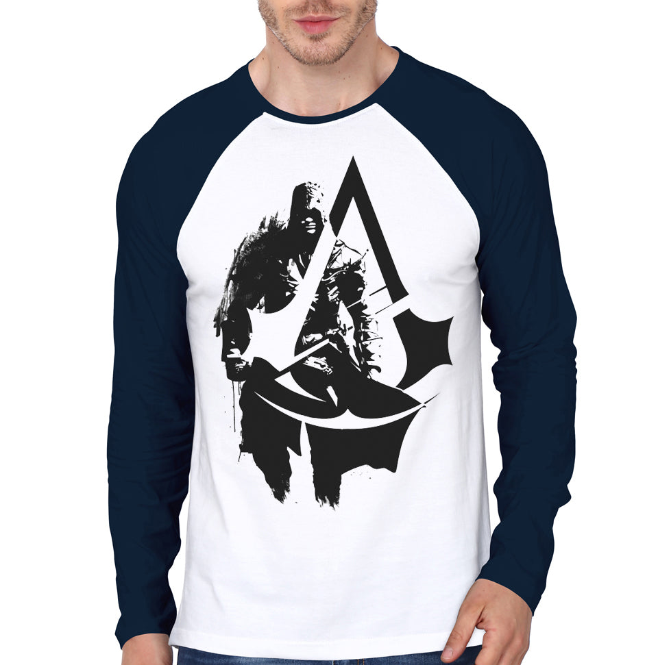 Assassins Creed Raglan Tee Hoodie, Sweatshirt | PureTeeCo.com