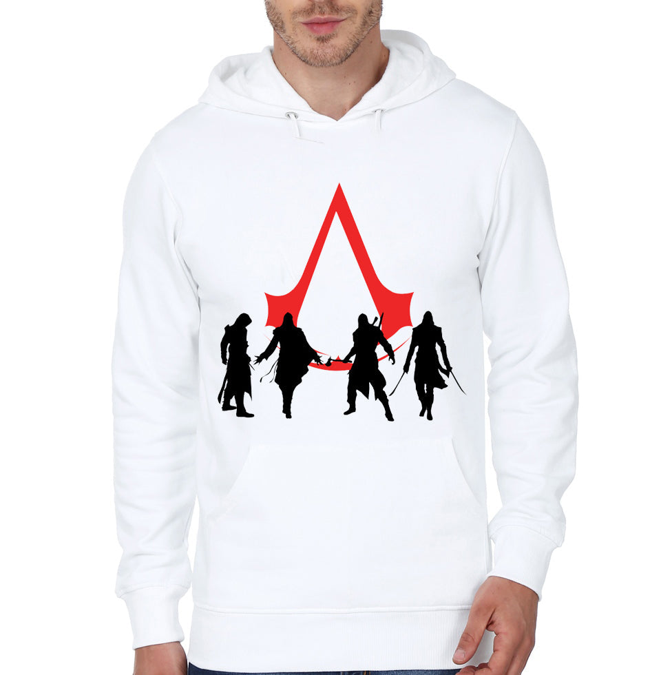 Assasian Creed White Hoodie T-Shirts, Sweatshirt | PureTeeCo.com