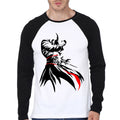 Assassinâ€™s Creed Black & White Raglan Tee Hoodie, Sweatshirt | PureTeeCo.com