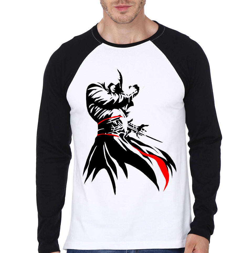 Assassinâ€™s Creed Black & White Raglan Tee Hoodie, Sweatshirt | PureTeeCo.com