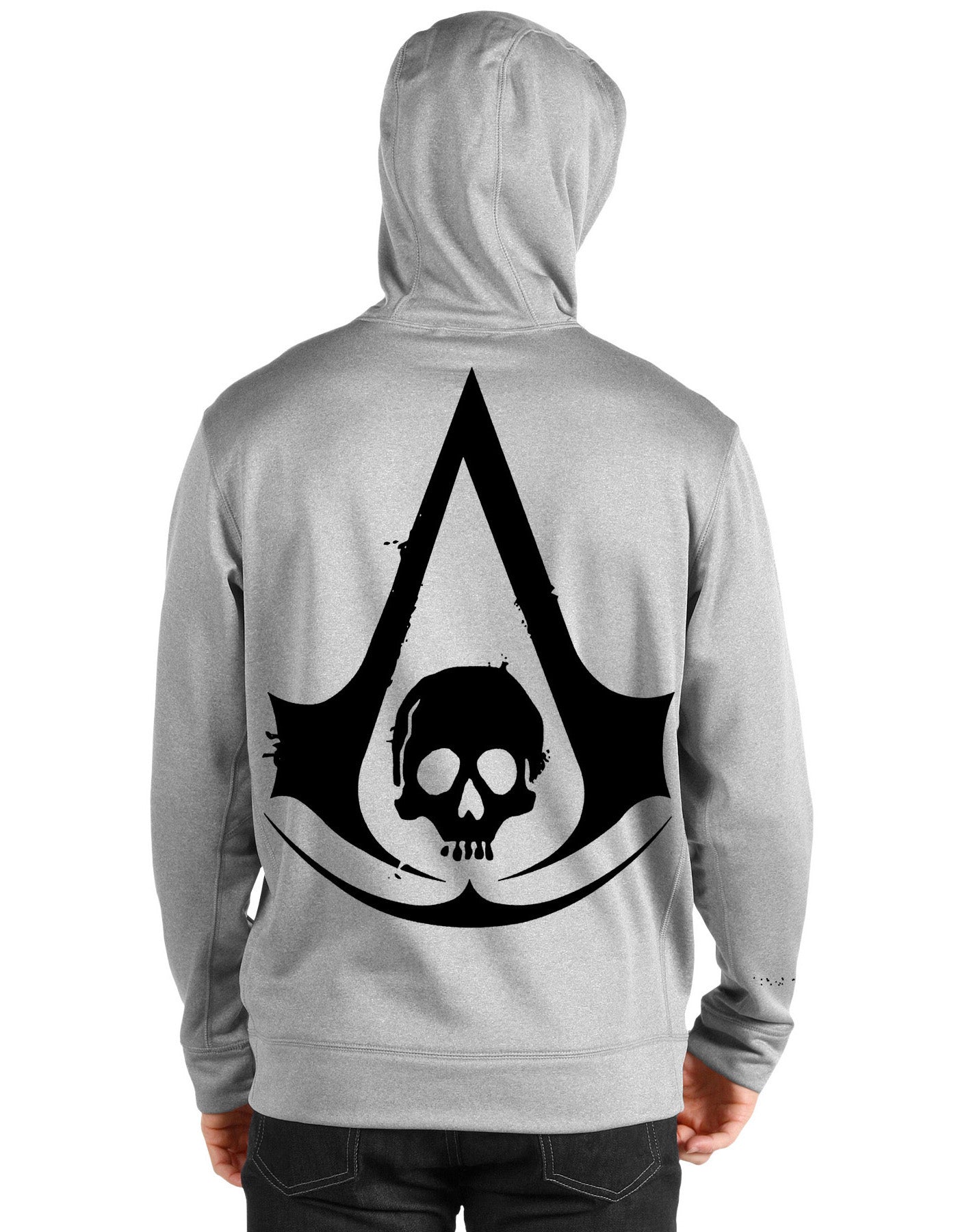 Assassins Creed Grey Hooded Sweatshirt T-Shirts, Hoodie | PureTeeCo.com