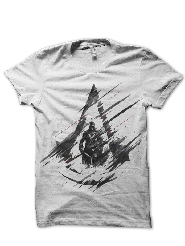 Assassins Creed White Tee Style003 Hoodie, Sweatshirt | PureTeeCo.com