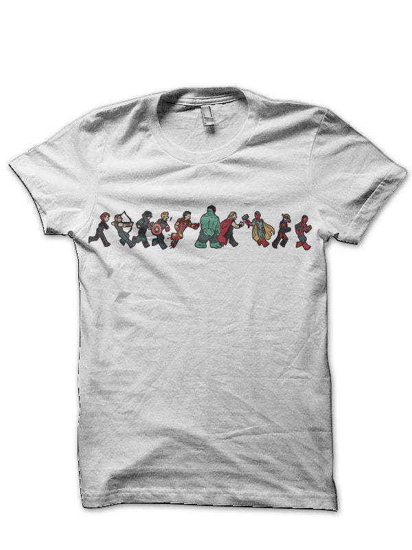 Avengers Full Team White T-Shirt Hoodie, Sweatshirt | PureTeeCo.com