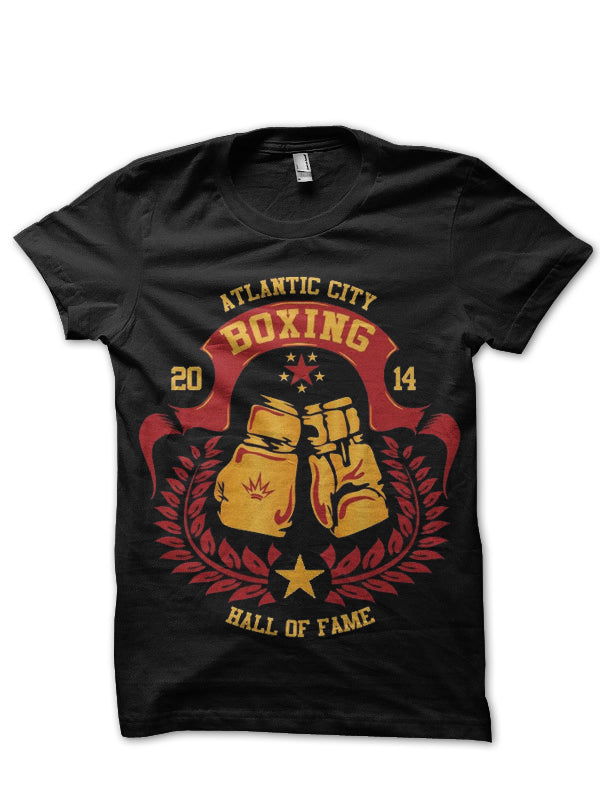 Atlantic Boxing Wall Of Fame Black T-Shirt Hoodie, Sweatshirt | PureTeeCo.com