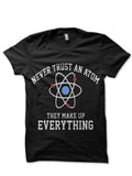 Atom Black Tee Hoodie, Sweatshirt | PureTeeCo.com