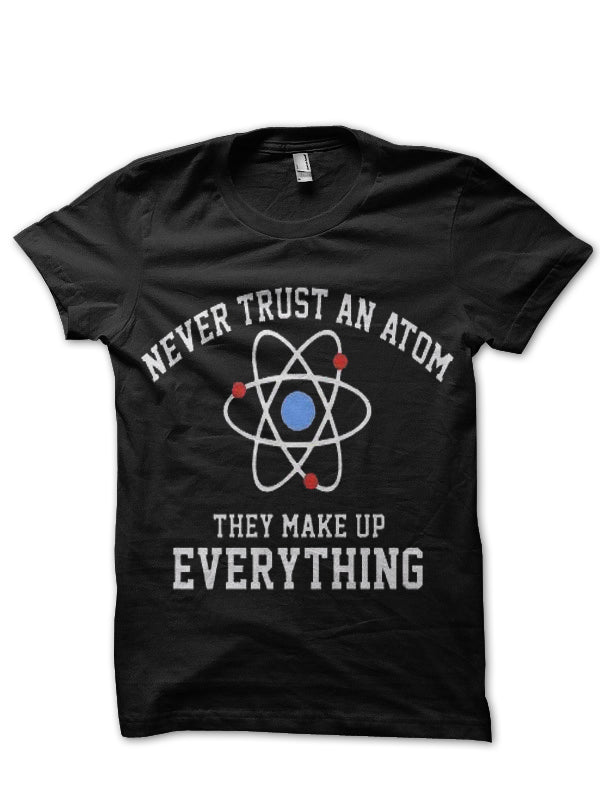 Atom Black Tee Hoodie, Sweatshirt | PureTeeCo.com