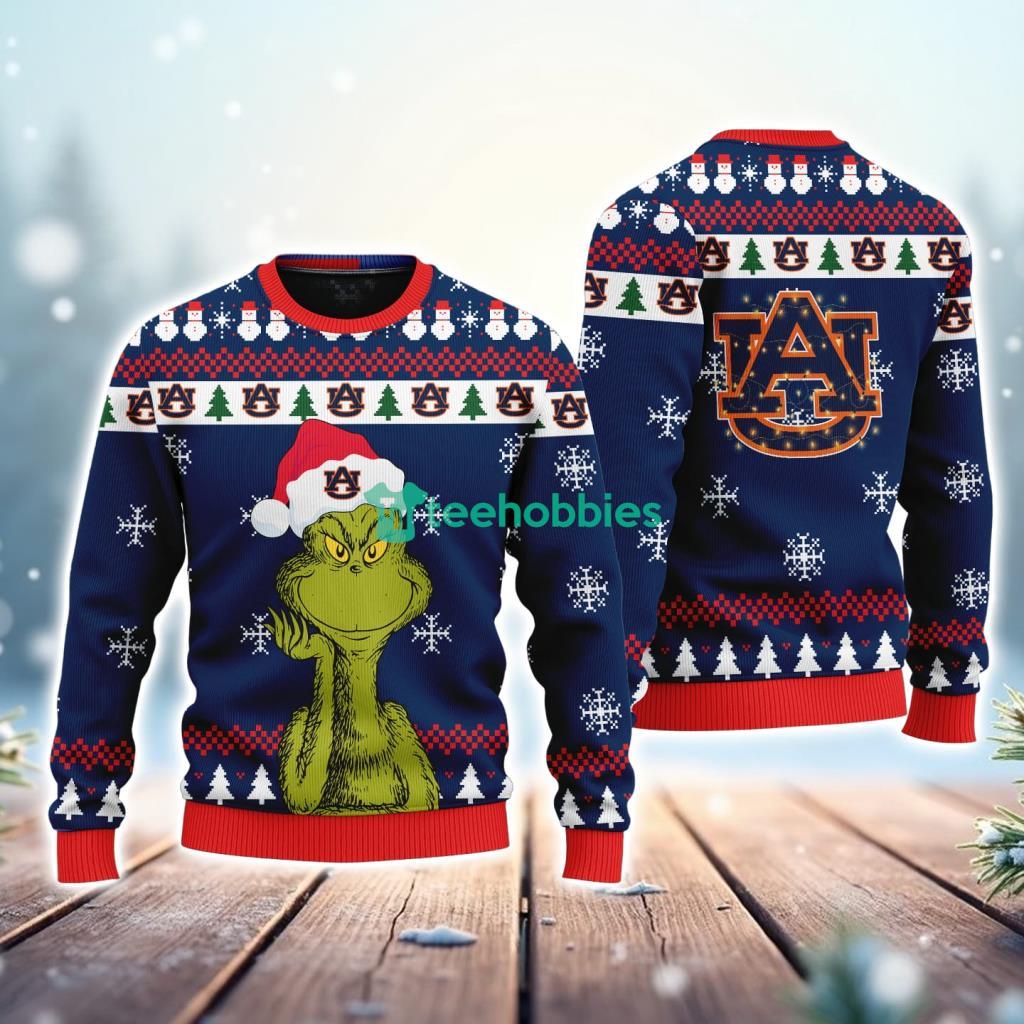Auburn Tigers NCAA The Grinch Funny Merry Christmas Ugly Sweater 3D New Trend