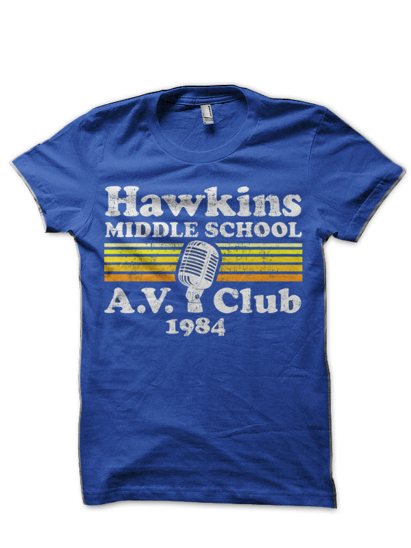 Hawkins Middle School A.V. Club T-Shirt Hoodie, Sweatshirt | PureTeeCo.com