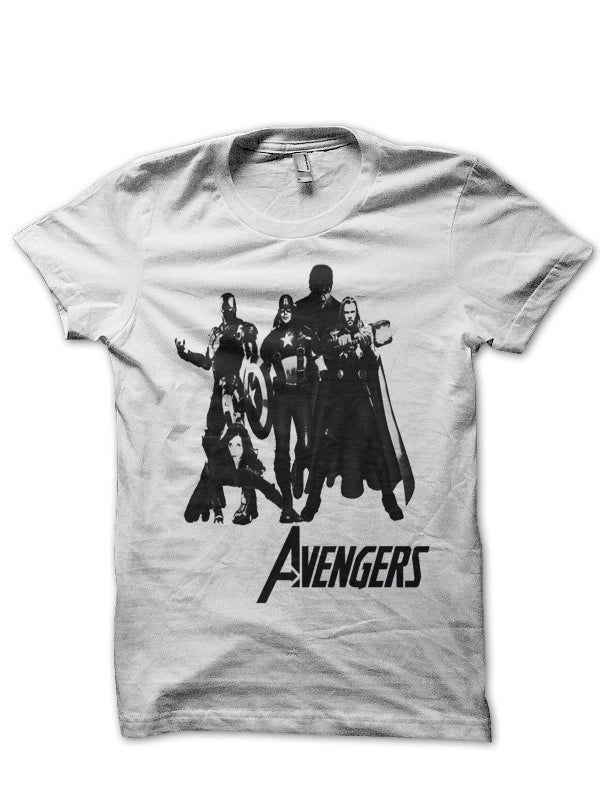 Avengers White Tee Style001 Hoodie, Sweatshirt | PureTeeCo.com