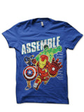 Avengers Assemble Royal Blue T-Shirt Hoodie, Sweatshirt | PureTeeCo.com