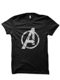 Avengers Logo Black T-Shirt Style001 Hoodie, Sweatshirt | PureTeeCo.com