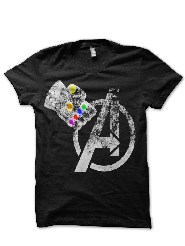 Avengers & Infinity Gauntlet Black T-Shirt Hoodie, Sweatshirt | PureTeeCo.com