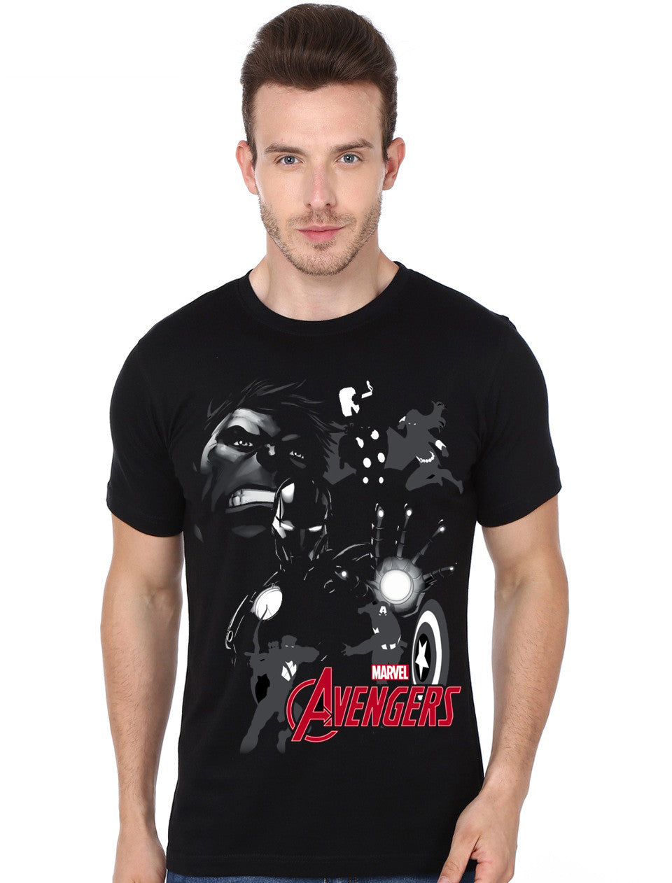 Avengers Shadows Black T-Shirt Hoodie, Sweatshirt | PureTeeCo.com