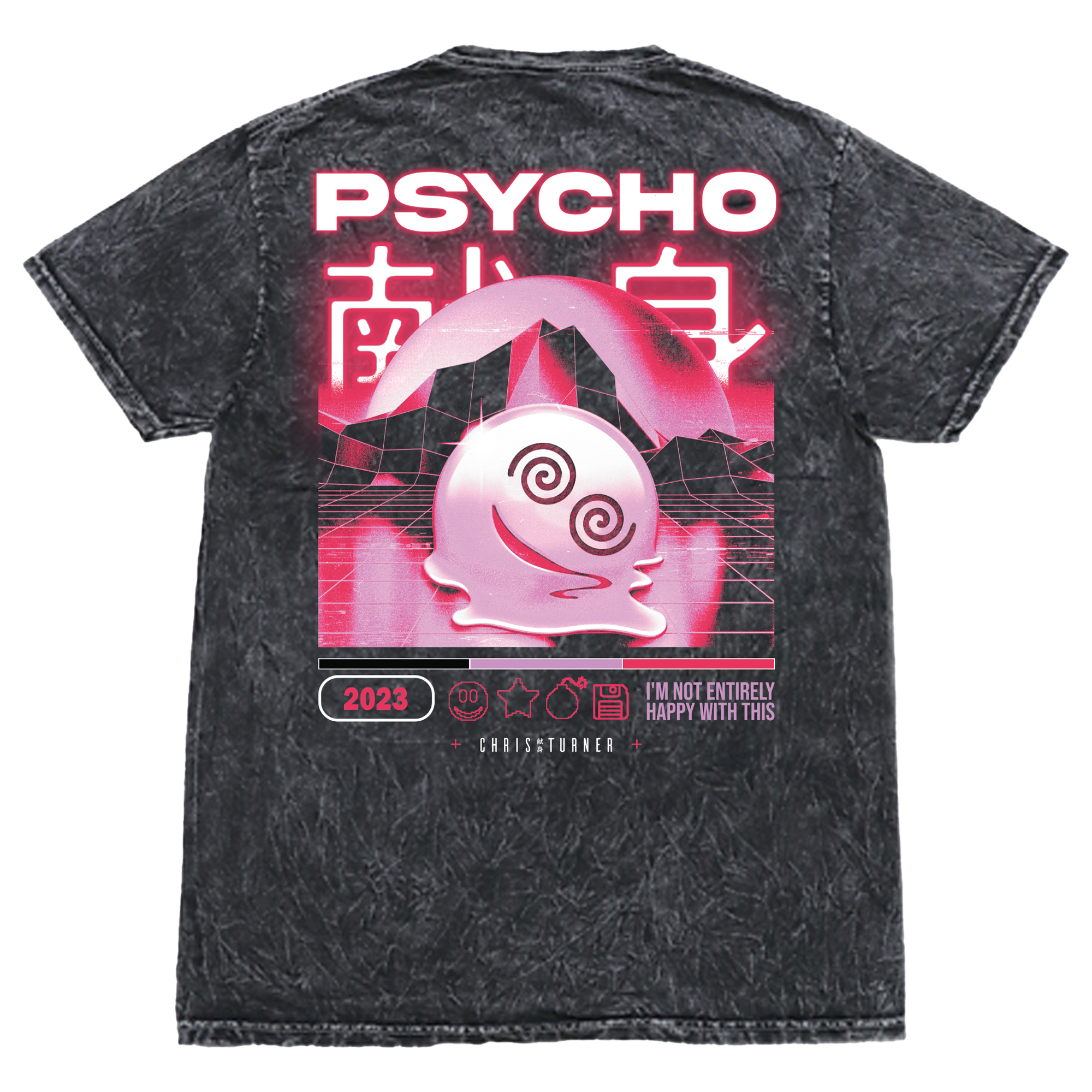 Chris Turner - Not Happy Psycho T-Shirt Hoodie, Sweatshirt | PureTeeCo.com (Image 3)