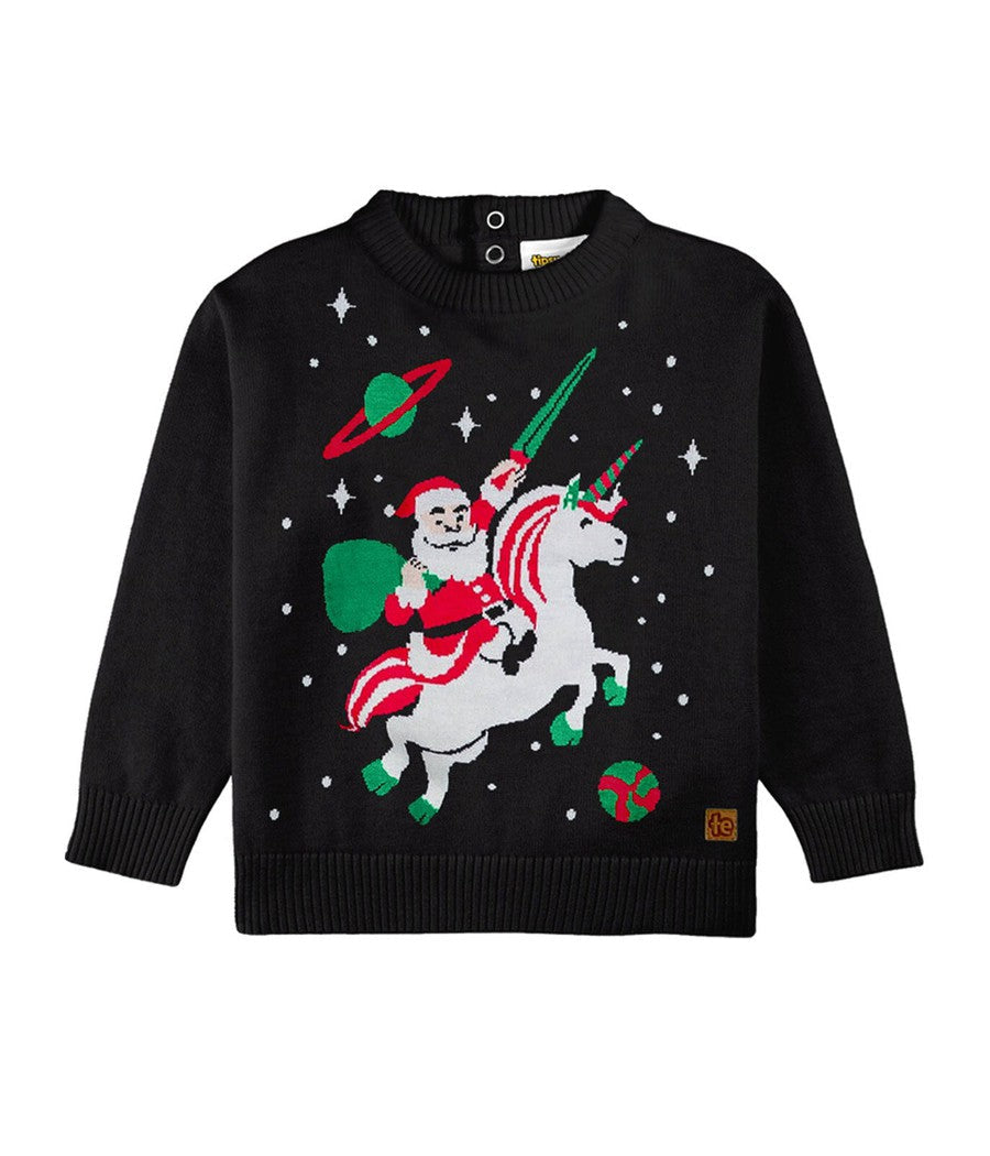 Baby Girl's Santa Unicorn Ugly Christmas Sweater